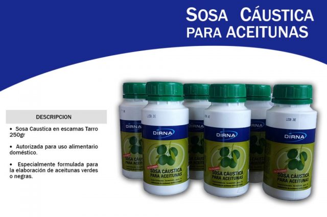 Comprar sosa caustica para aceitunas