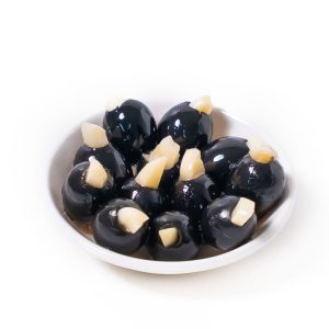 aceitunas negras rellenas de ajo